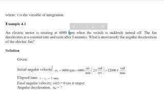 Kinematics of rigid body   Example 1