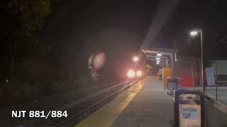 NJT and C and D action at Hackettstown, NJ 10/8/24 and 10/9/24