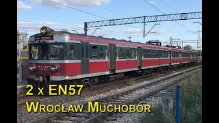 Klasyka polskich torów - EN57 (EN57-1451 & EN57-1154) / Polish railways classic commuter trains