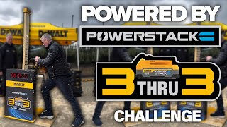 DeWalt PowerStack 3THRU3 Challenge (Powerstack in action)