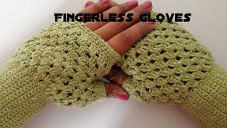 How To Crochet Finger Less Gloves