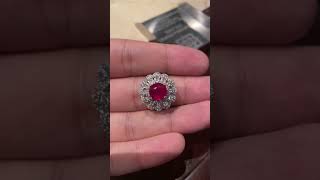 Natural Burmese Ruby Ring