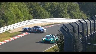 VLN 5 Highlights Almost CRASH, Action, Hard driving 18.08.2018