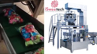 Candy automatic bagging and weighing machine