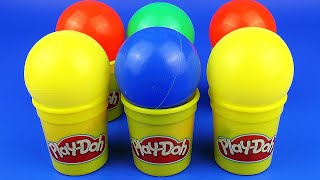 Surprise Egg Balls Learn Colors with Surprise Egg Toys