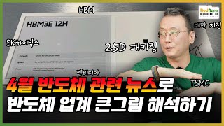 삼성 2.5D 후공정 수주, HBM의 SK하이닉스, 일본 파운드리 라피더스 등 4월 반도체 업계 동향 뉴스 해석