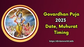 Govardhan Puja 2023 - Date, Muhurat Timing