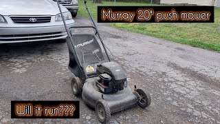 MURRAY 20" PUSH MOWER 4.0 HP  (20415x8D) WILL IT RUN? 4/3/24