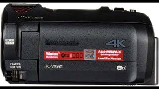 Review: Panasonic HC-VX981K 4K Ultra HD Video Camera Camcorder with 20X Optical Zoom, HDR Capture