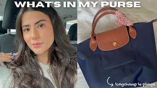 what’s in my bag Longchamp Le Pilage | all my essentials