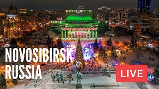 NOVOSIBIRSK. The Center of SIBERIA and New Year’s Capital of Russia 2023. LIVE