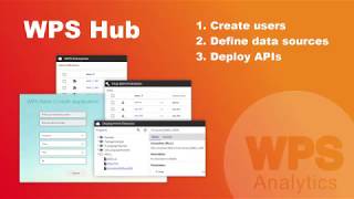 WPS Analytics Hub: users, data sources, APIs