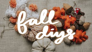 simple and fun FALL diys | autumn DIYs