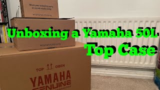 YAMAHA 50L TOP CASE Unboxing: How Does It Look? #Yamahaunboxing