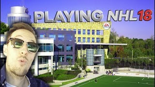 PLAYING NHL 18 AT THE EA SPORTS STUDIOS! (VLOG)