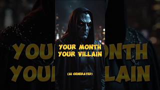 AI Depicts Your Month Your Villain! #ai #aiart #shorts #villain