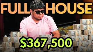 A FULL HOUSE Cracks Pocket ACES for $367,500 at High Stakes Cash Game