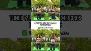 Toned & Lifted Chest Exercises for Beginners🔥 - 🏋️ #fitness #workout #weightloss