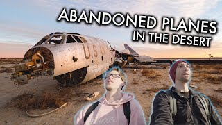 Found abandoned war planes in the desert!! (US NAVY B-52 PLANES)