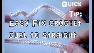 Learn how to straighten a curly crochet chain