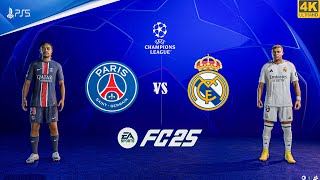 FC 25 - Real Madrid Vs PSG - Ft. Mbappe| UEFA Champions League 24/25 | PS5™ [4K60]