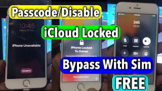 iPhone Unavailable iCloud Locked Bypass Free With SIM iOS 15/16