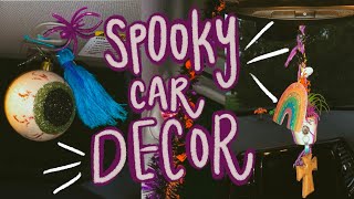 DECORATING MY JEEP FOR HALLOWEEN! 👻  how to decorate your car for halloween with LESS THAN $5