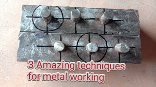 Awesome Techniques / Top 3 diy tools for metal working/ Easy and useful tricks for round bar Bending