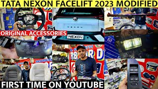 TATA NEXON FACELIFT 2023 COMPLETE ACCESSORIES, MODIFICATION | ORIGINAL TATA ACCESSORIES