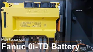 [TAKAMAZ Maintenance] 0i-TD ファナックコントローラのバッテリ交換/Battery replacement for Fanuc controller 0i-TD