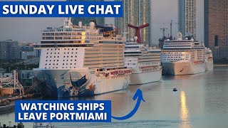 Carnival Horizon sail away - Sunday Cruise Ship Live Stream and Chat