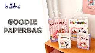 880085 Paperbag Karakter Kartun Goodie Bag Kantong Kertas Motif