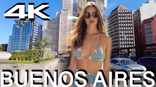 Buenos Aires 4K Walk. Argentina. Walking Tour