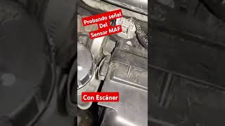 Prueba del sensor MAF con escaner #nissan #tips #videoviral