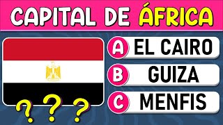 Adivina la "CAPITAL DE ÁFRICA"🌎 🧐🧠| ¿Cuántas CAPITALES AFRICANAS Reconoces? | Reto Geografía