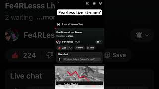 7 Year Fe4RLess Livestream? #fortnite #fe4rless