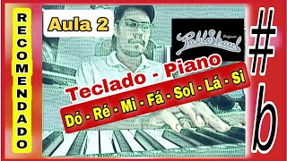 Aula de Teclado PIANO - Notas pretas, Intervalo, Oitava #002