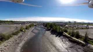 Ship Creek King Salmon Fishing Anchorage Alaska Aerial View