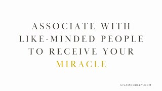 Associate with like-minded people to receive your miracle | #Shorts | 25 December 2022