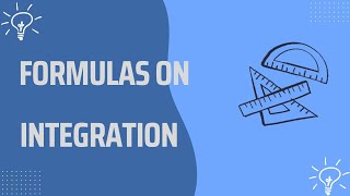 Formulas on Integration #maths #study #intermediate