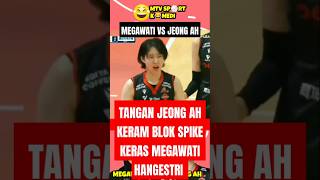 Momen kocak ! megawati hangestri vs jeong ah | red spark vs ai peppers | sport komedi