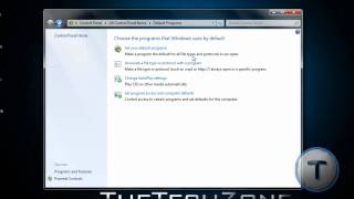 Change Default Programs in Windows Vista/7