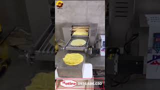 Máy làm vỏ bánh tráng bò Pía, vỏ bánh Crepe tự động| Hotline 0936.686.030 | VinaIrato