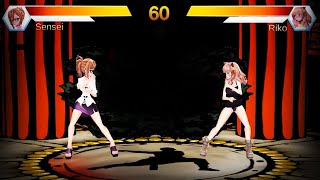 Mugen Sensei Vs Riko - The Queen Of Fighters ANDROID Gameplay