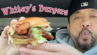 WHITEY’S BURGERS REVIEW | BALLIN’ ON A BUDGET!!