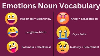 Excel in Emotion Nouns ! Chat like a Pro with these Modern Alternatives of Common Emotions.