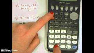 Solving Equations on casio