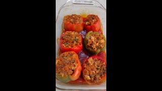 Stuffed bell peppers -  Pimentones rellenos