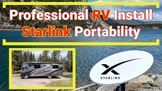 How well does it work Starlink portability RV setup, professional install of mobile internet system.