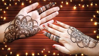 Beautiful Front and Back hand Mehndi Design|Latest Stylish Double Sided Mehndi design